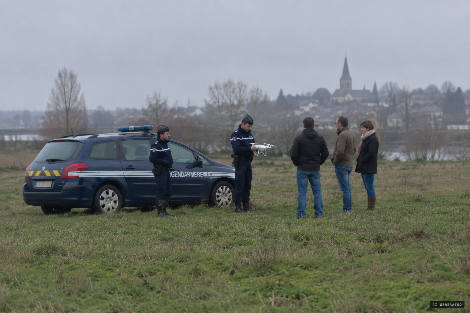 5 November: three model-aircraft fans detained with an 80 cm drone