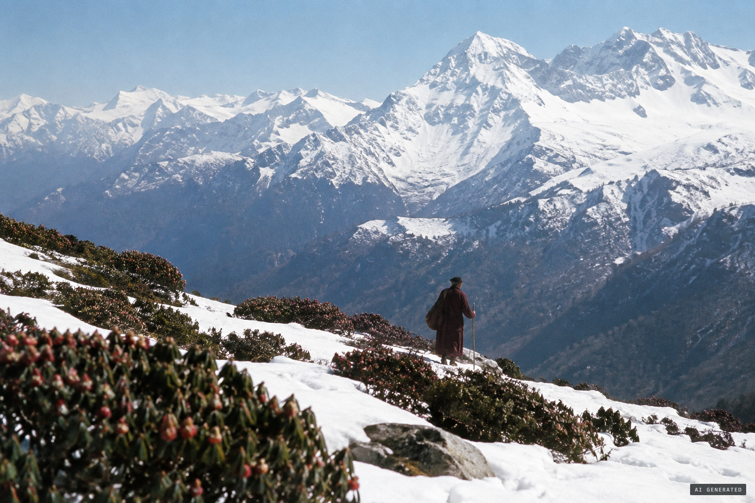 Tombazi's explanation: a wandering Buddhist hermit