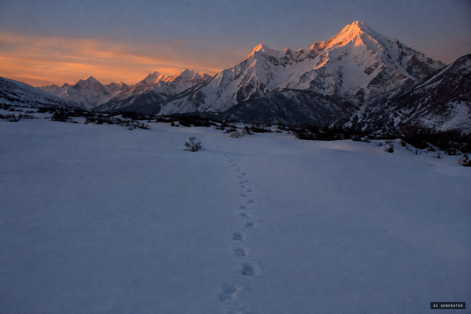 Fifteen prints in the snow: still the whole of the evidence