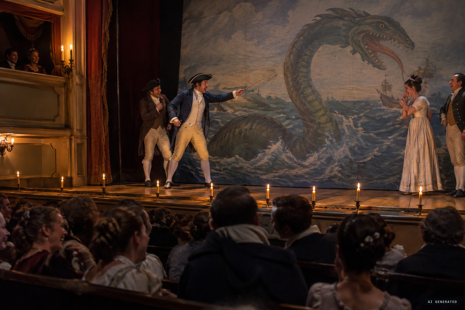 William Crafts mocks the craze in The Sea Serpent; or, Gloucester Hoax