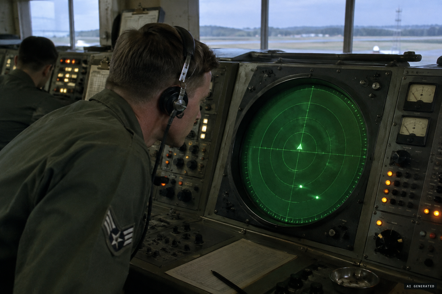 GCA radar reports two low and slow objects 13 nautical miles south of NKP