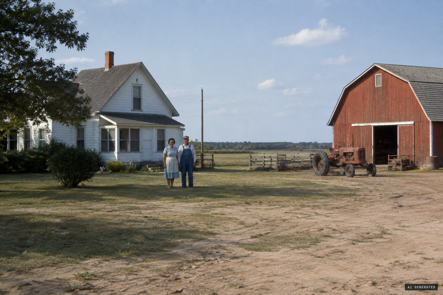 The Van Hoof farm outside Necedah, Wisconsin