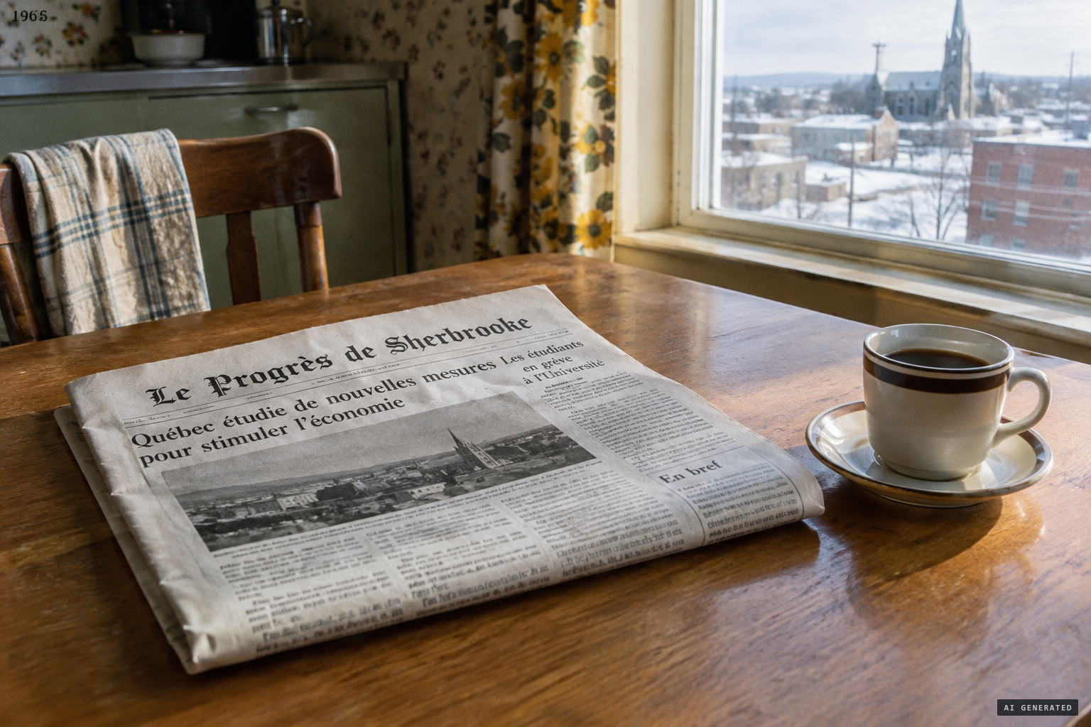 An AFP wire item runs in La Tribune of Sherbrooke on 20 July.