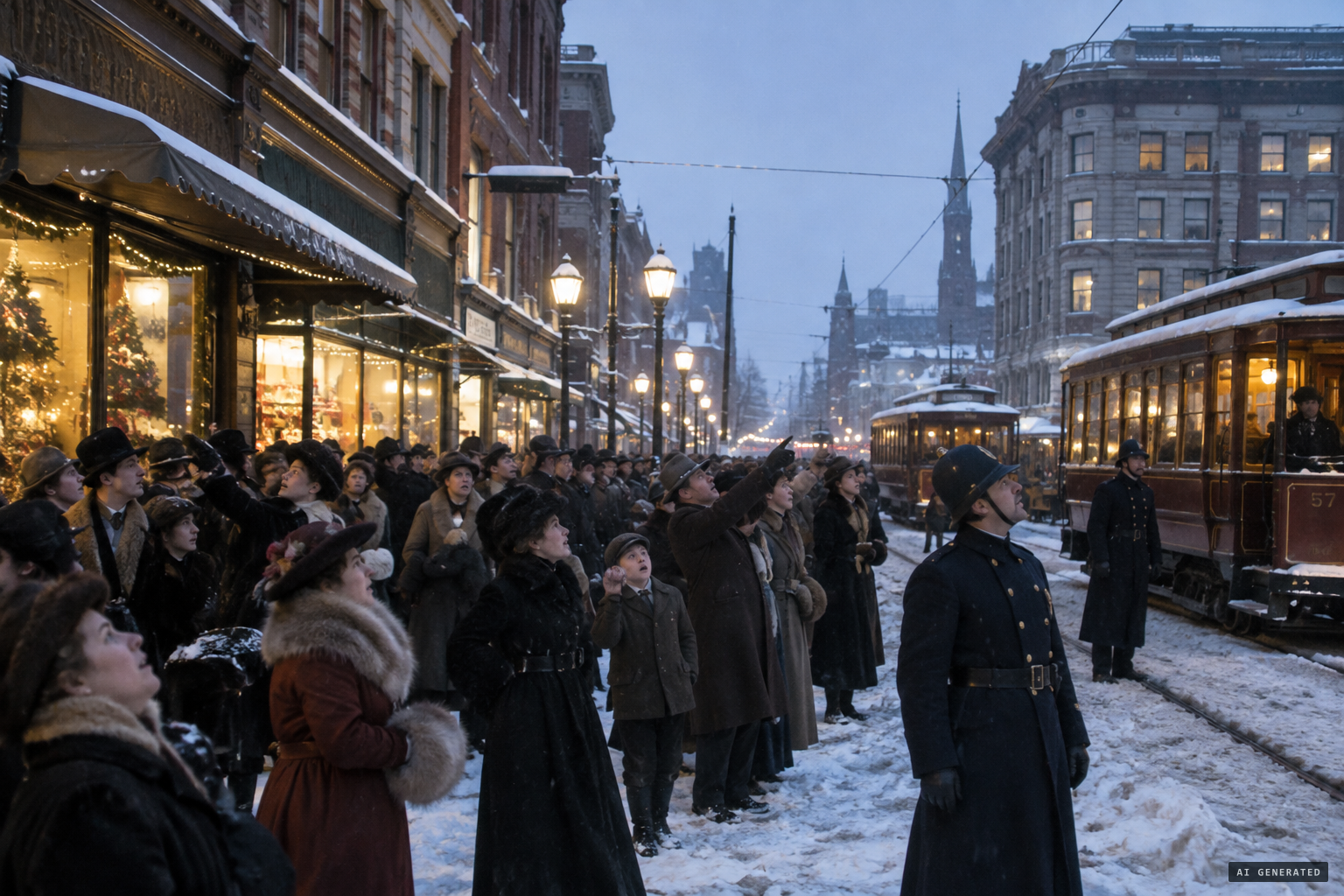 More than 1,500 people watch the craft over Worcester