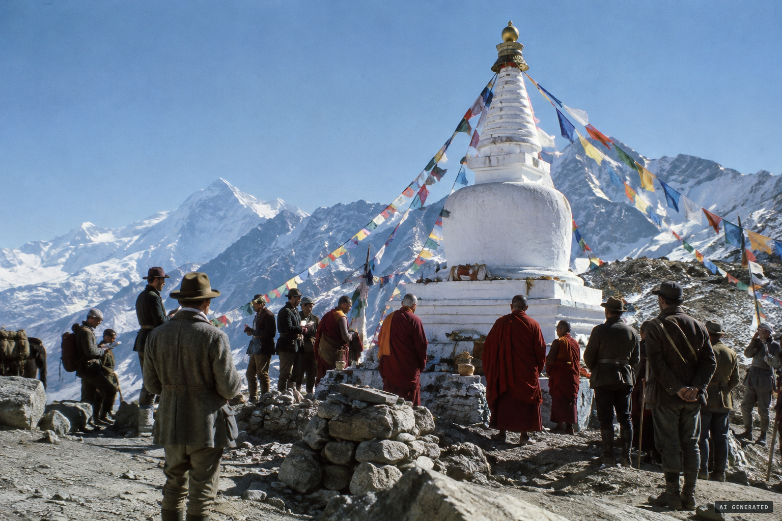 Two days later the stupa is consecrated.
