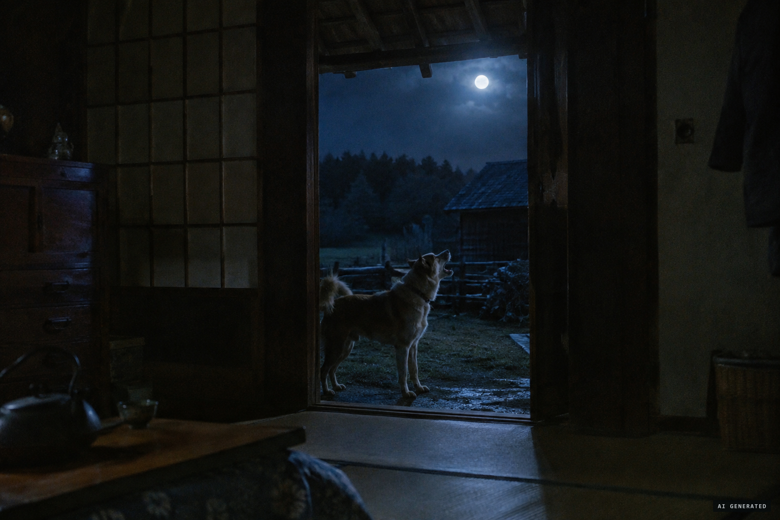 At 3 a.m. the dog will not stop barking and someone knocks