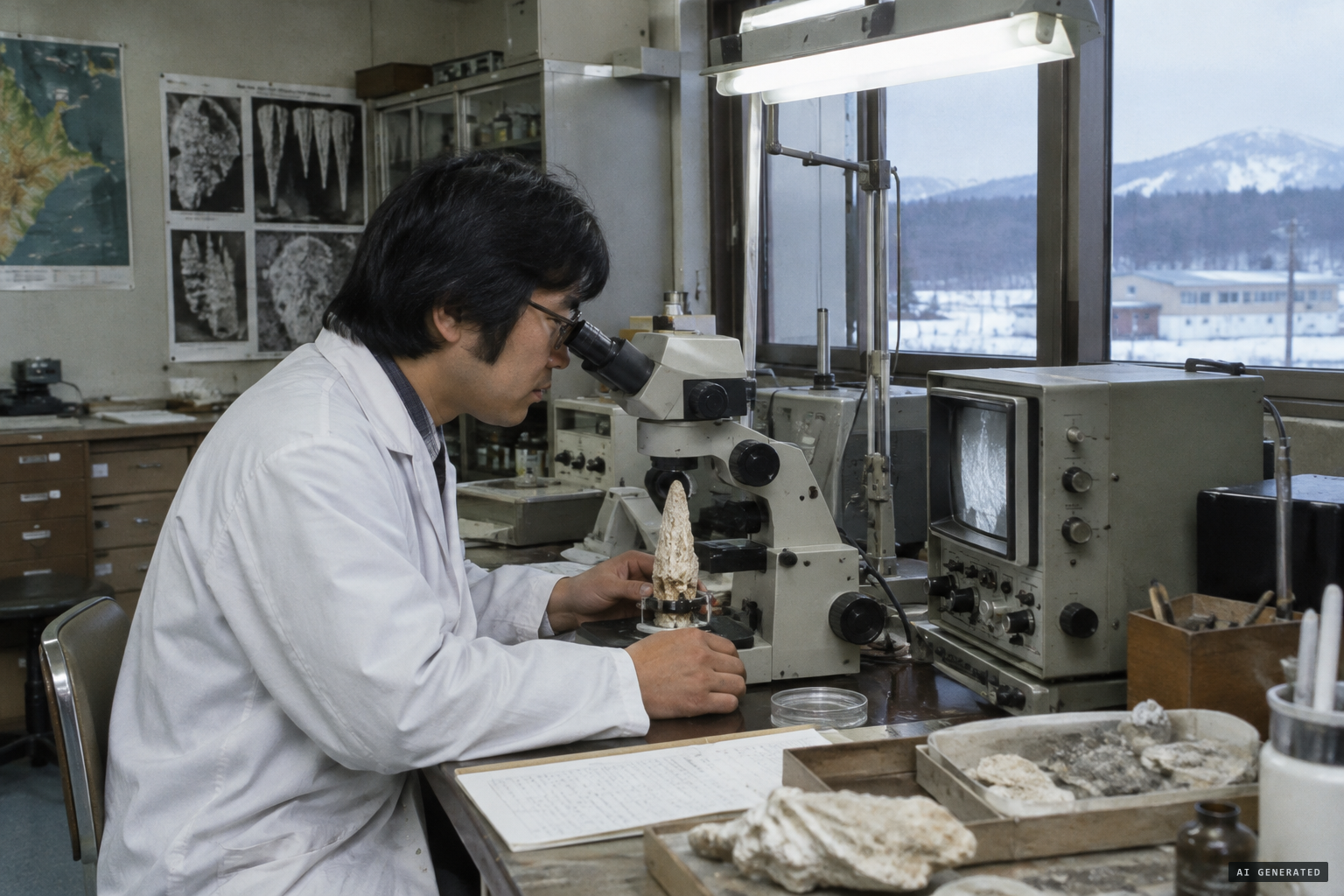The rock is tested in Kitami and identified as cave limestone