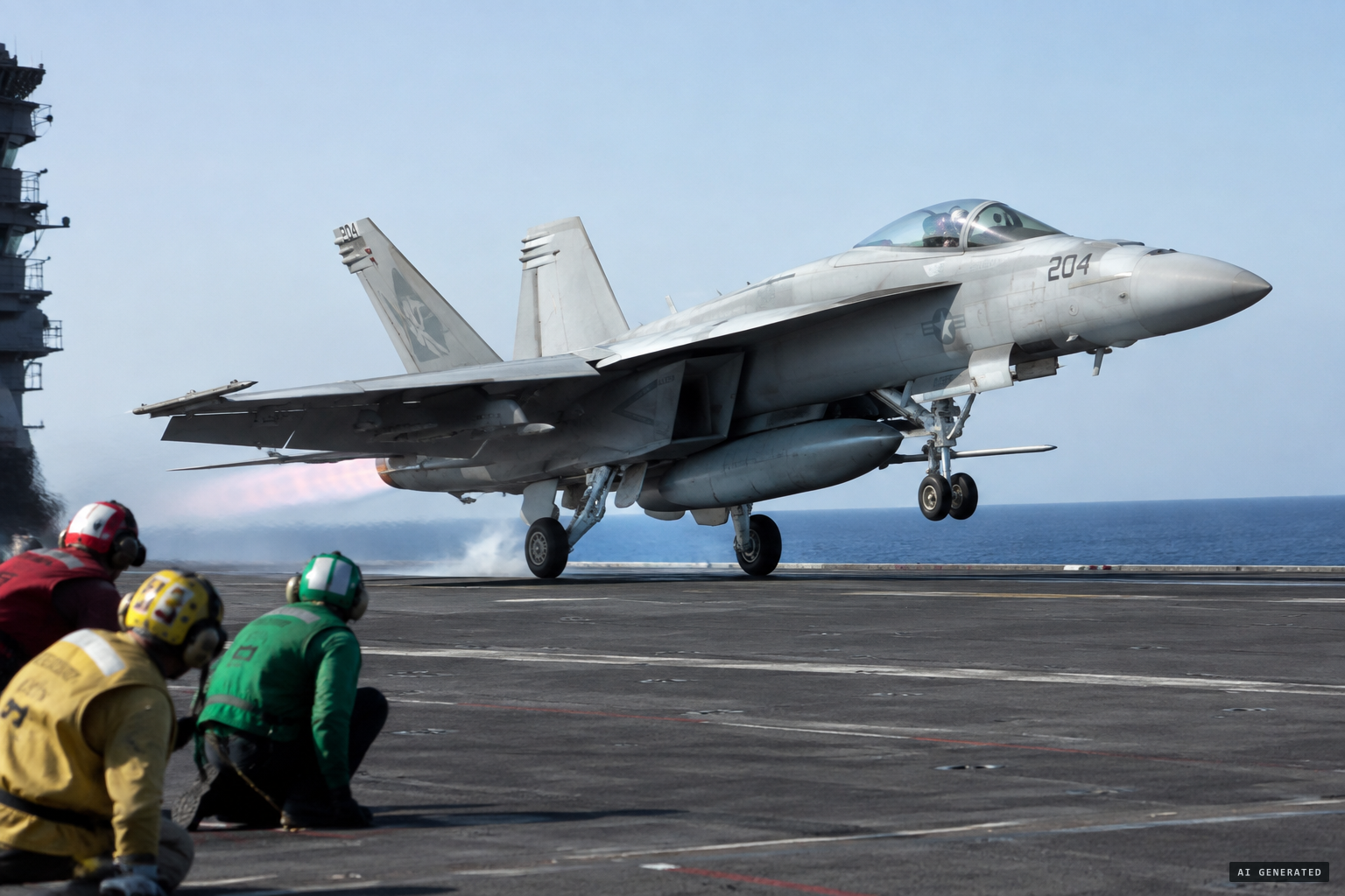A second sortie goes up later that day carrying the ATFLIR targeting pod