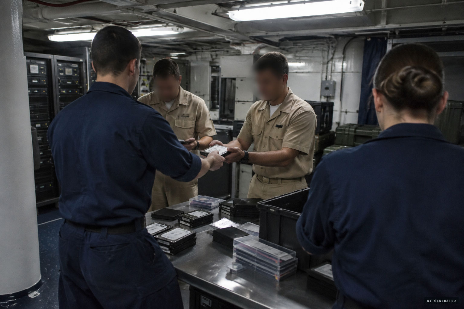 Crew say they were told to hand over Aegis recordings and E-2 hard drives