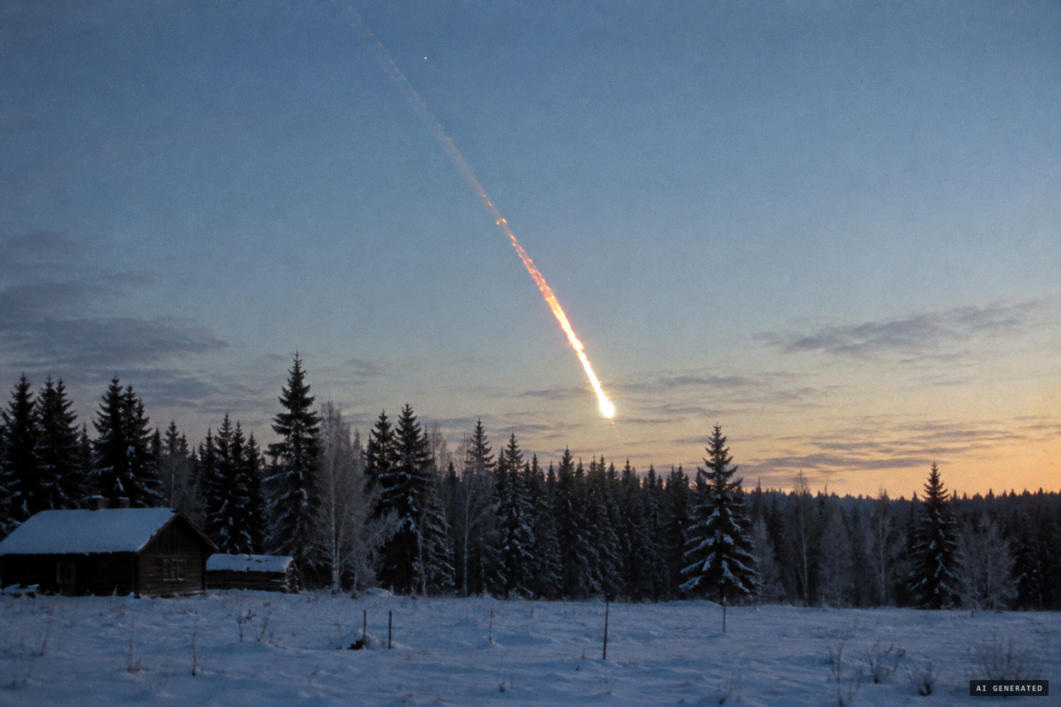 A bright fireball: one possible explanation