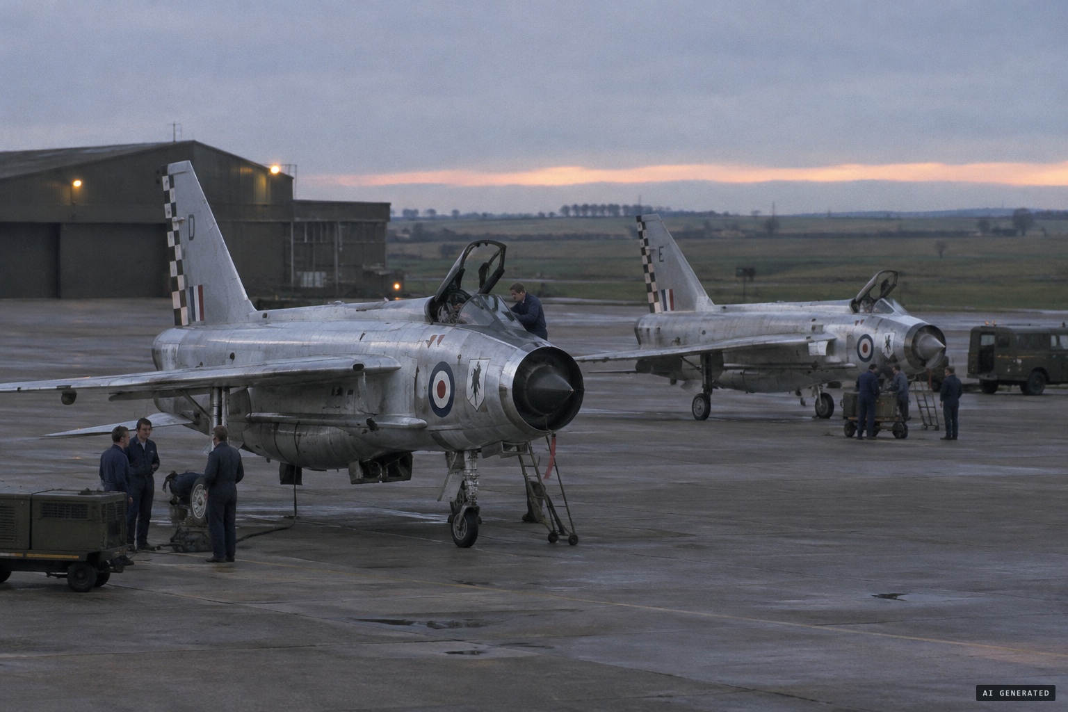 Lightnings on Quick Reaction Alert at RAF Binbrook