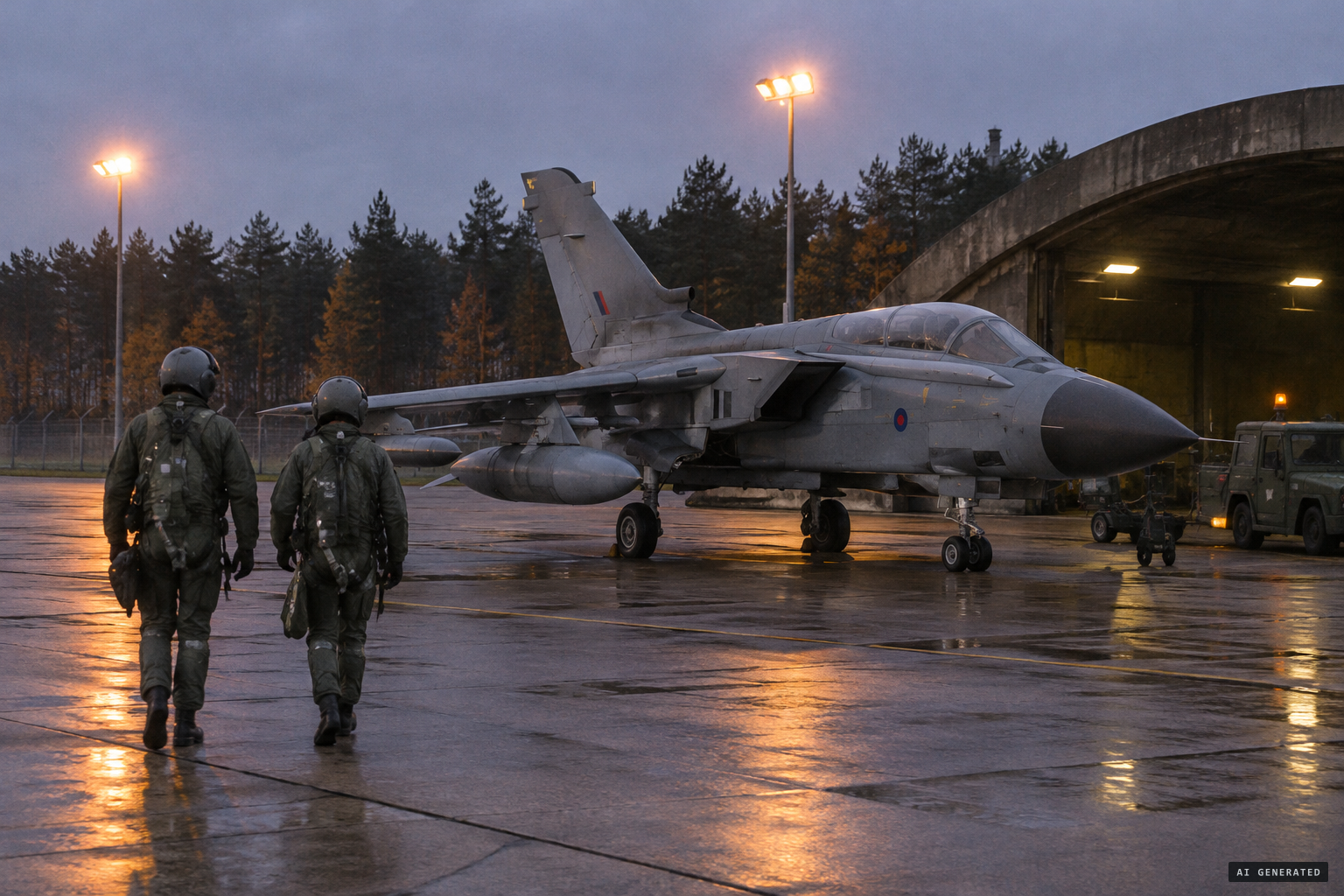 A No. 2 Squadron Tornado at RAF Laarbruch, autumn 1990