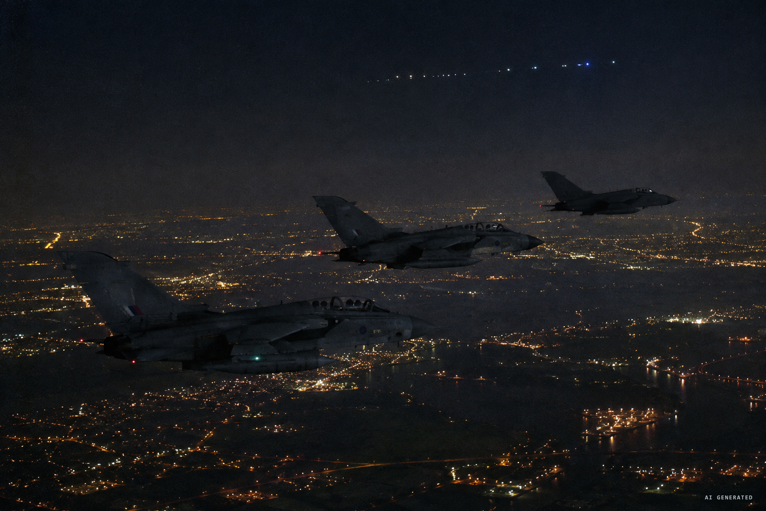 Three Tornado crews saw it, the times matching to the minute