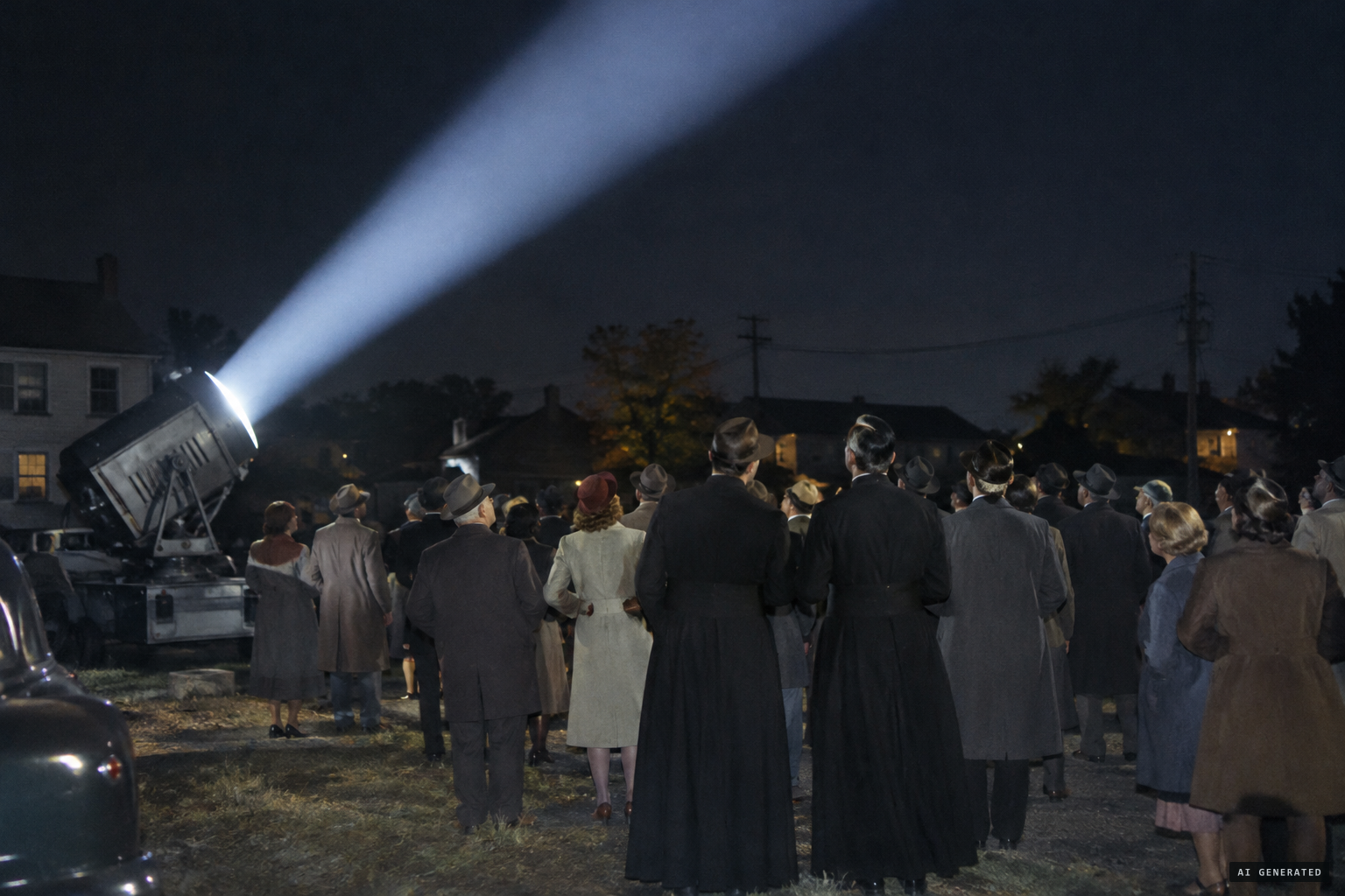 October 23, about 50 witnesses gather at the beam