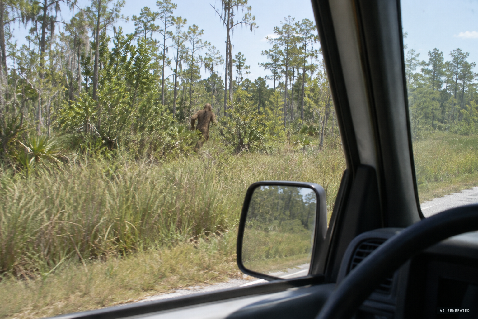 Roland's first glimpse: long brown hair, running into the brush