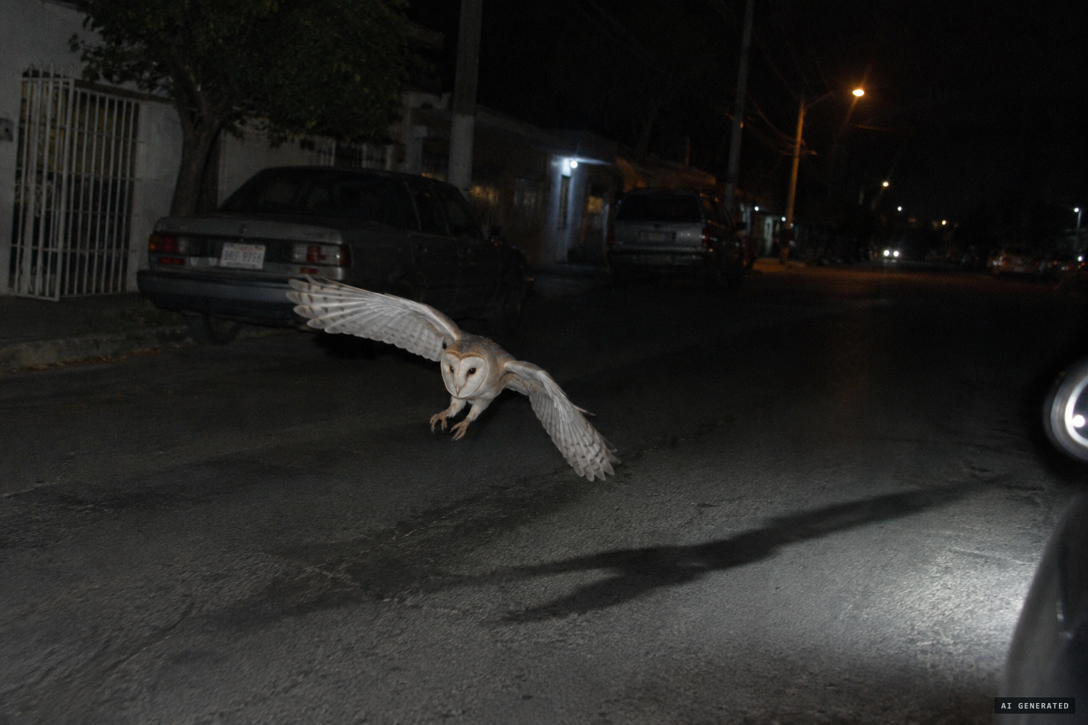 Skeptics' explanation: a low-flying owl in the headlights after 3 a.m.