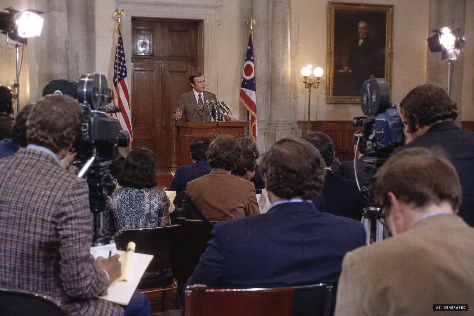 Gilligan tells the press: "I saw one the other night, so help me"