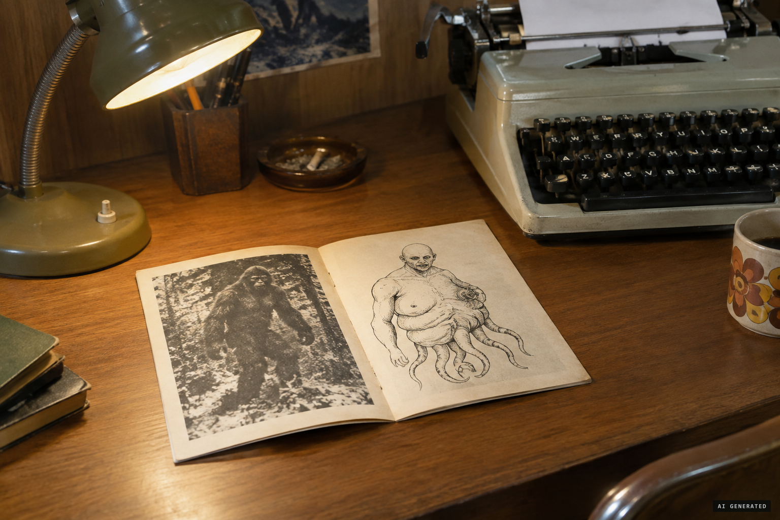 In 1978 a booklet adds tentacles, a lopsided chest and rolls of fat to the story