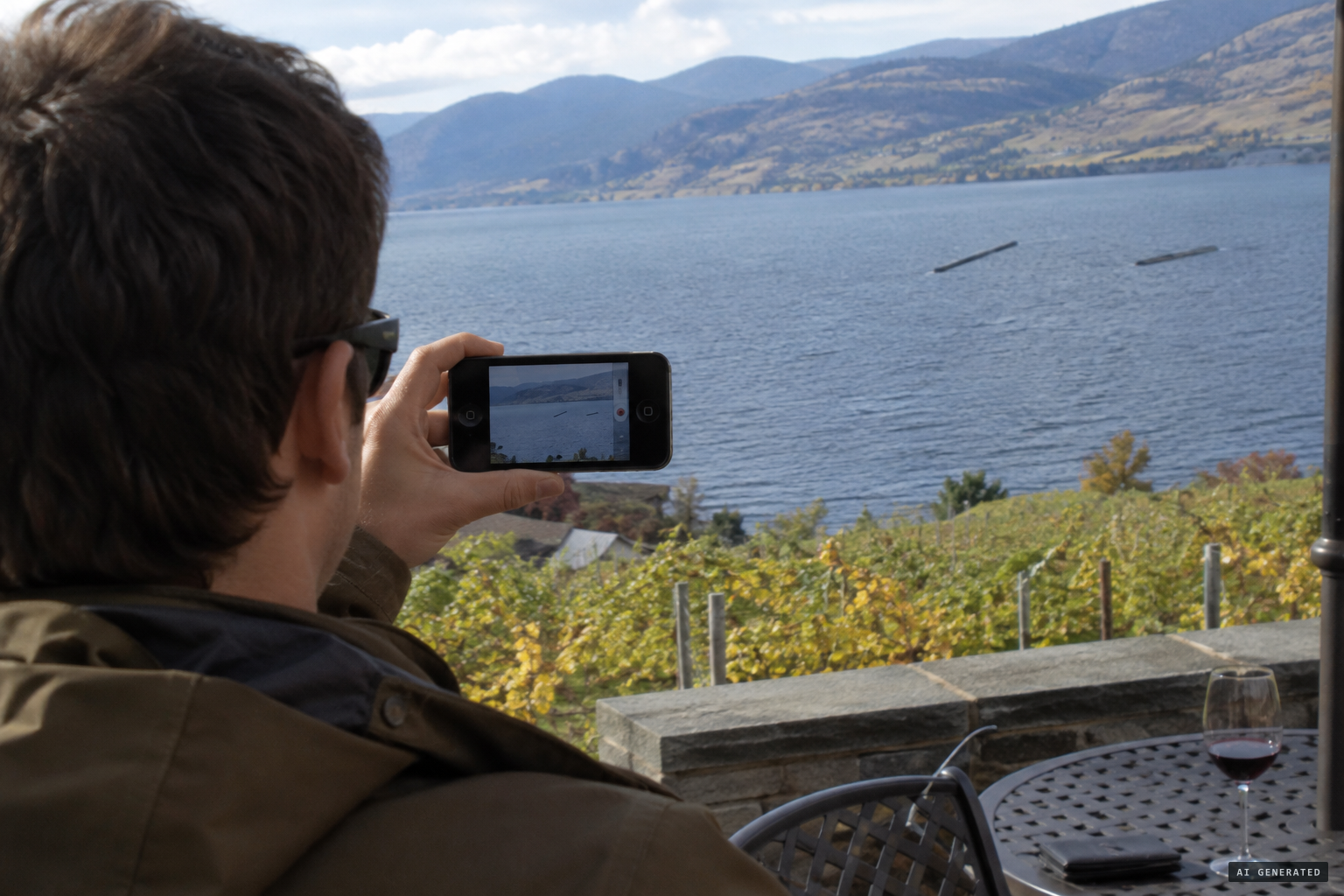 Huls films about 30 shaky seconds of the shapes on his cell phone
