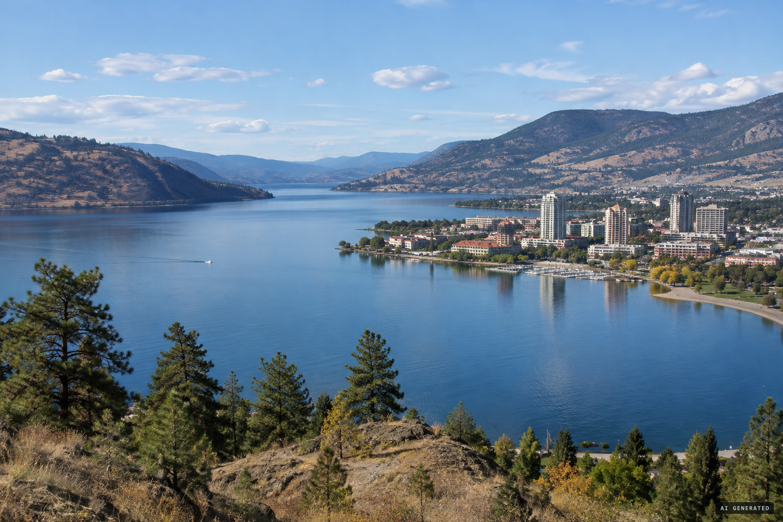Okanagan Lake, home of the Ogopogo legend