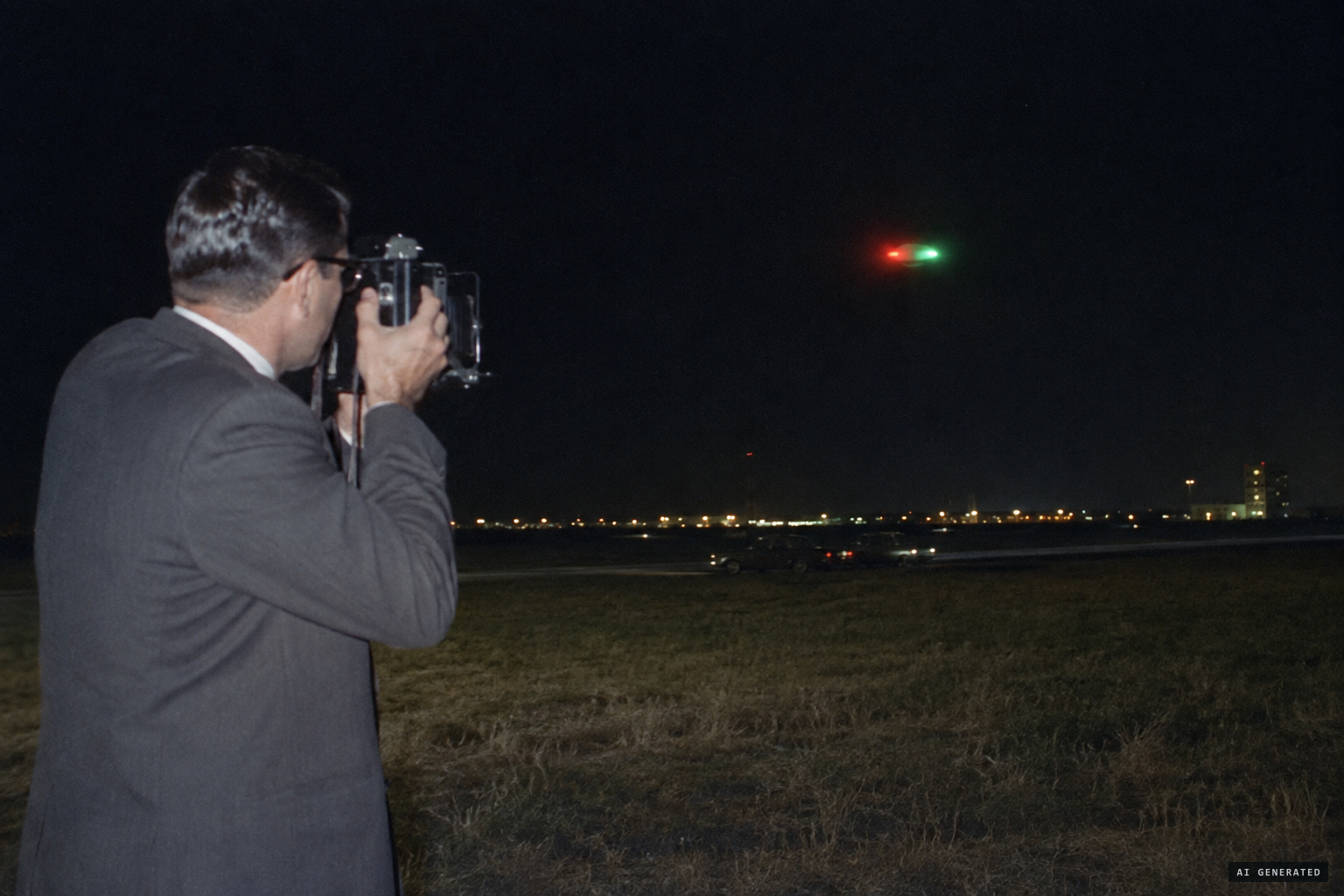 Photographer Jim Swatek sees a silent red-and-green object