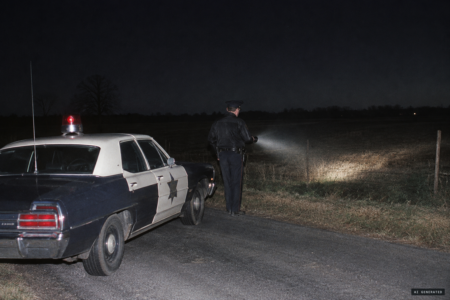 Patrolman Marshall Purner finds nothing unusual
