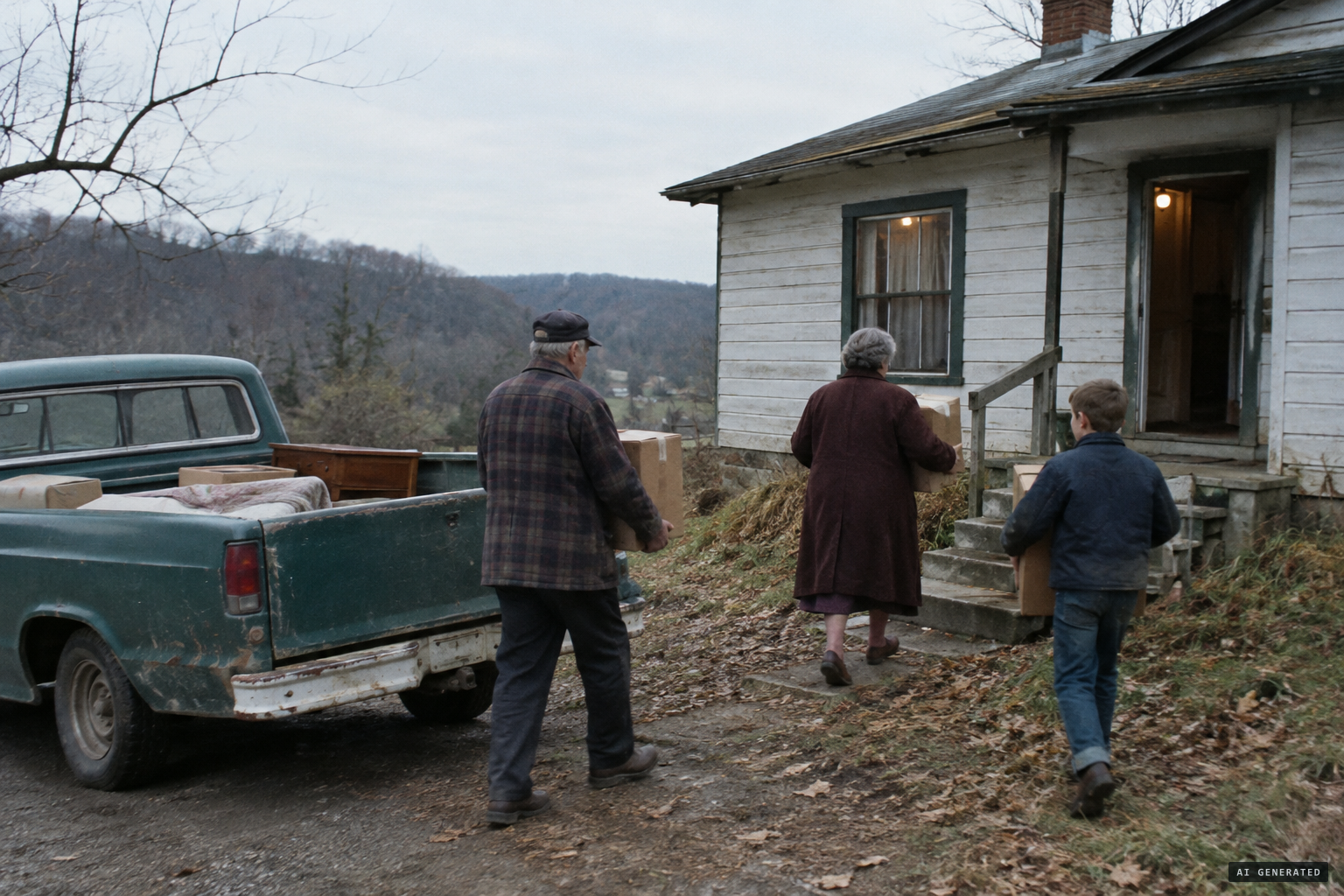 The Callihans move to a house on Zimmerman Hill