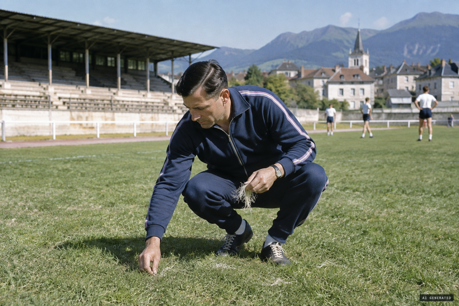 M. Monmessin gathers filaments at the stadium