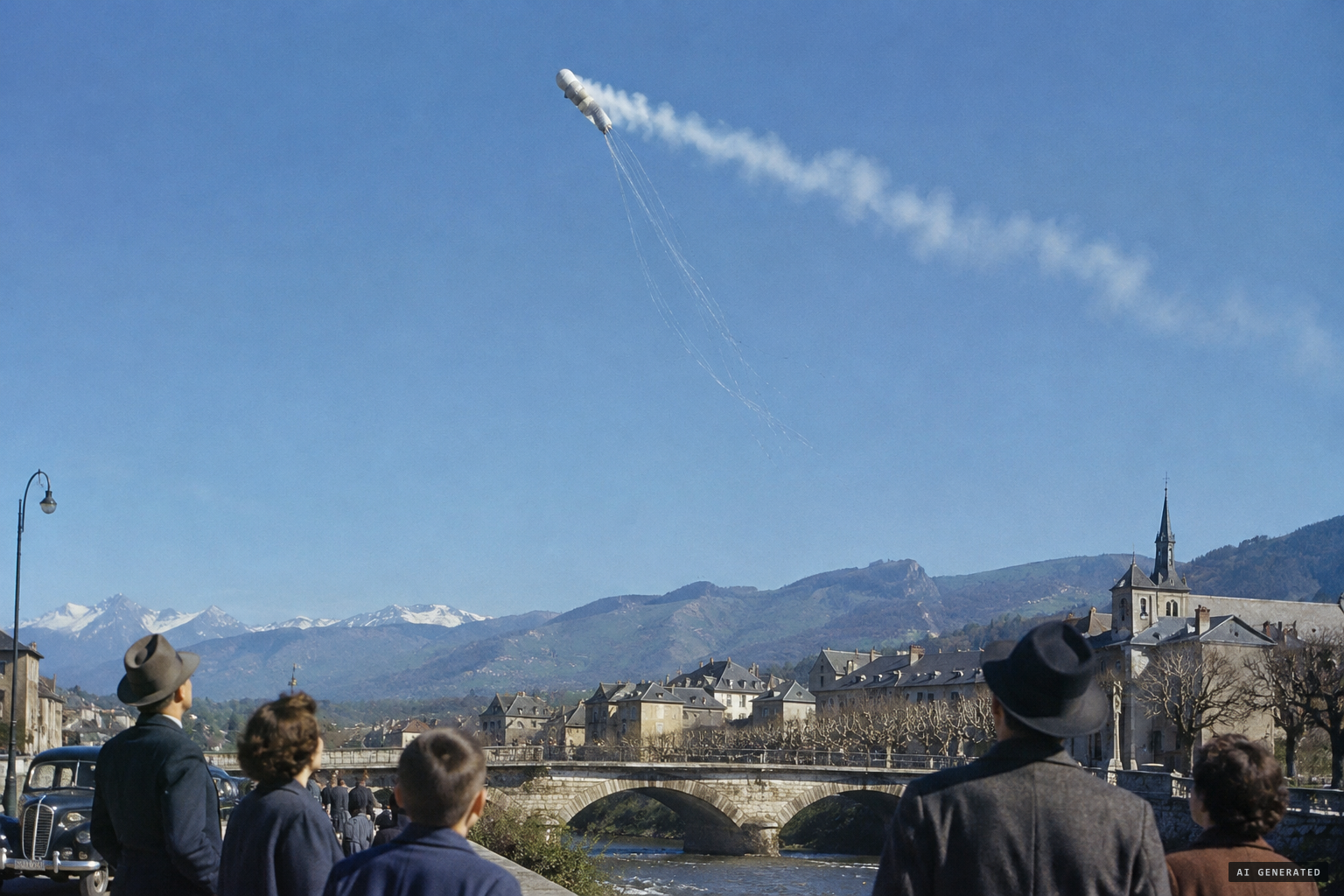 Critics: spiders do not explain a tilted cylinder trailing smoke