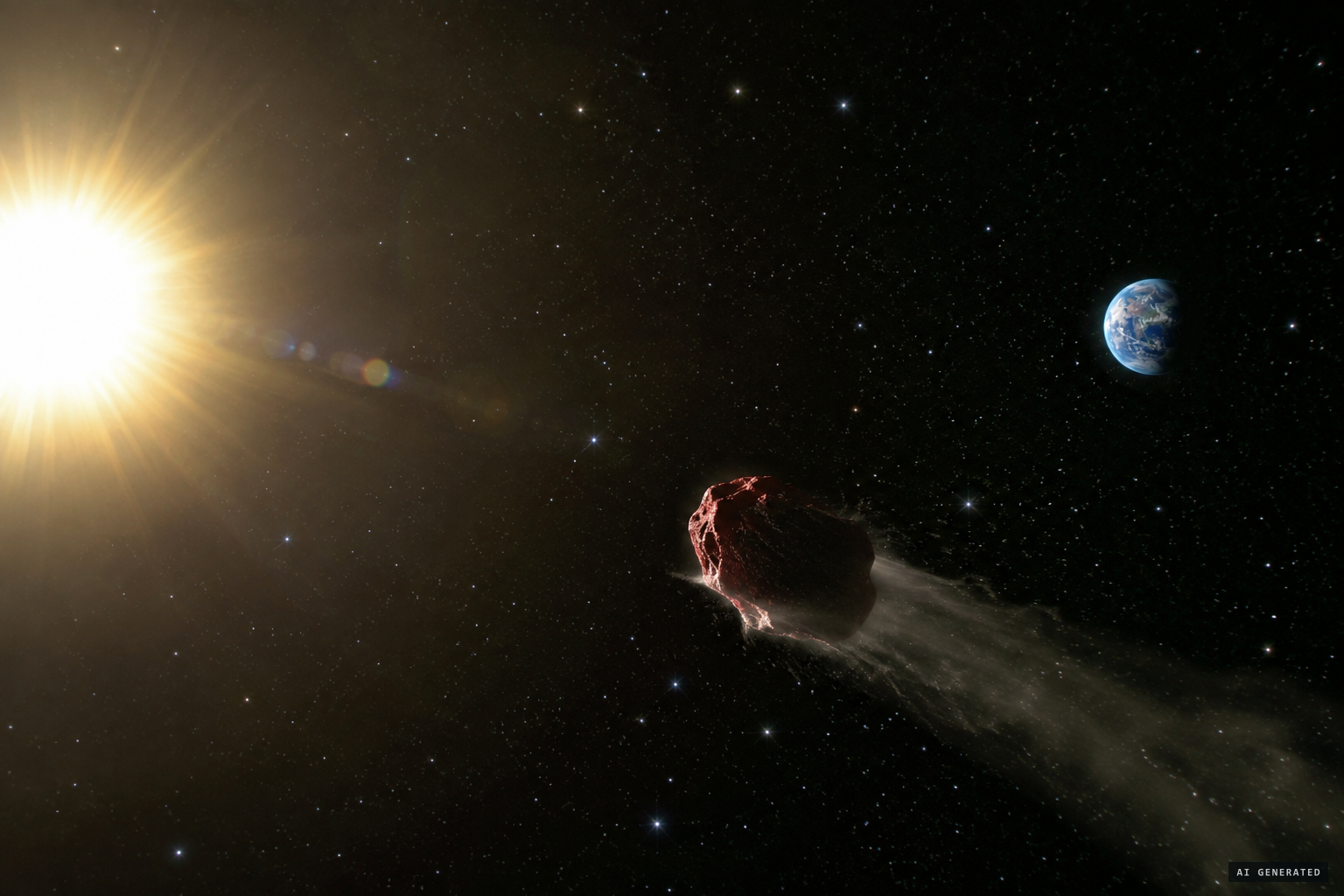 Having passed the Sun and Earth, the first interstellar object heads away