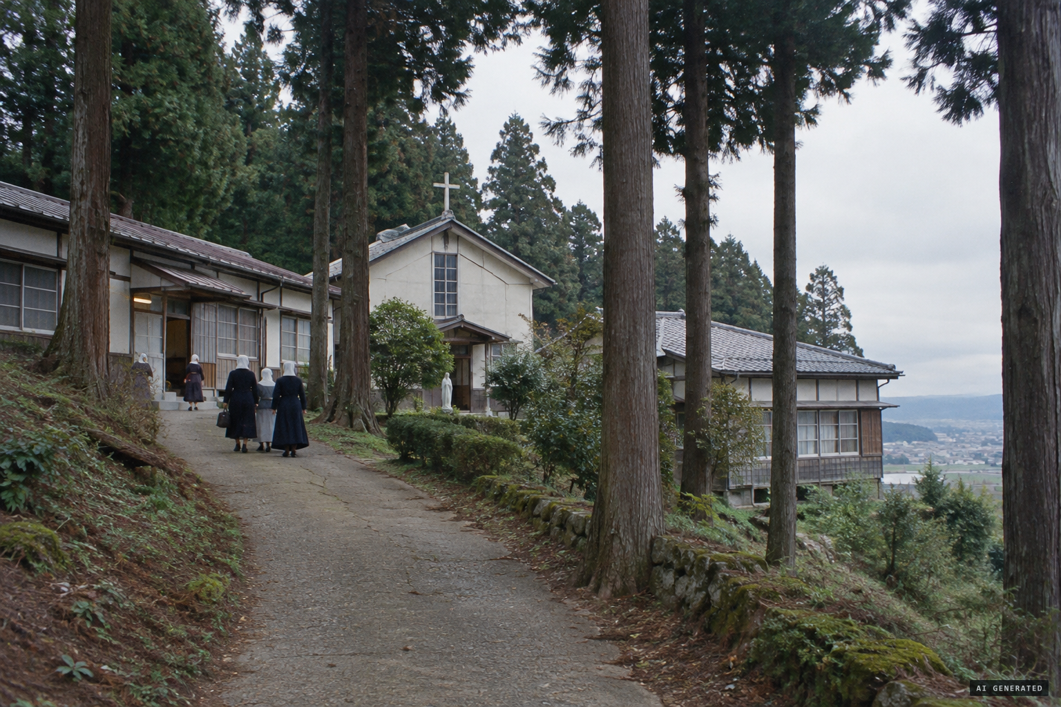 The Seitai Hoshikai convent at Yuzawadai, outside Akita City