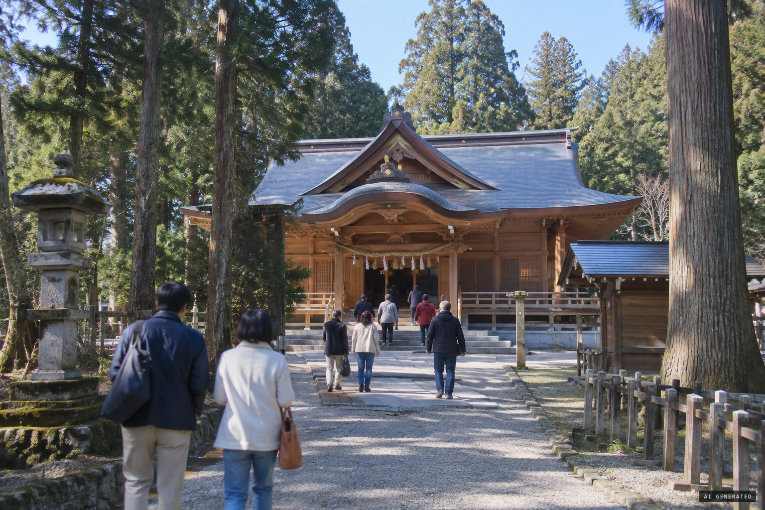 The shrine at Akita, completed in 2002