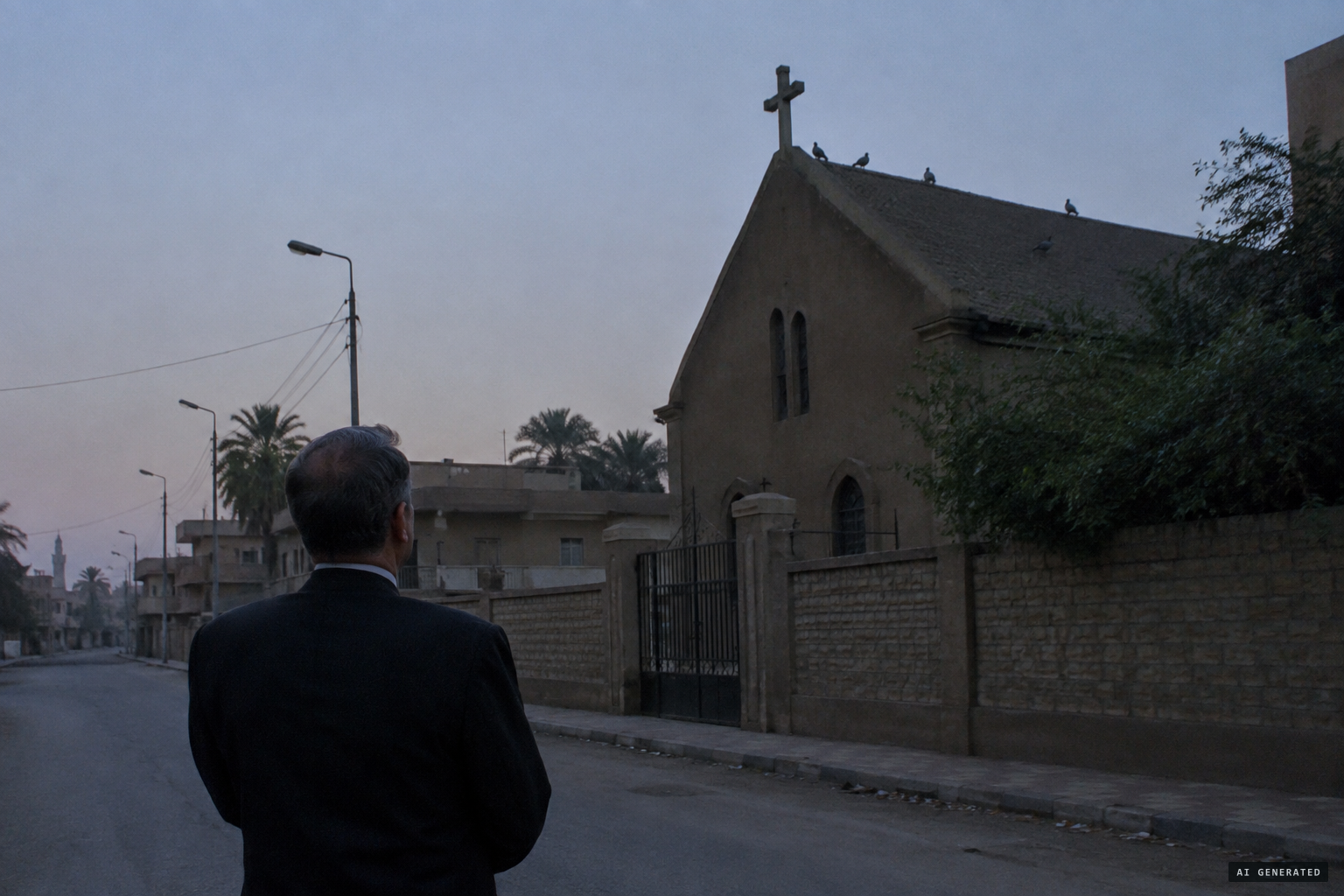 Father Baki Sedka: "I didn't see anything except a few pigeons"