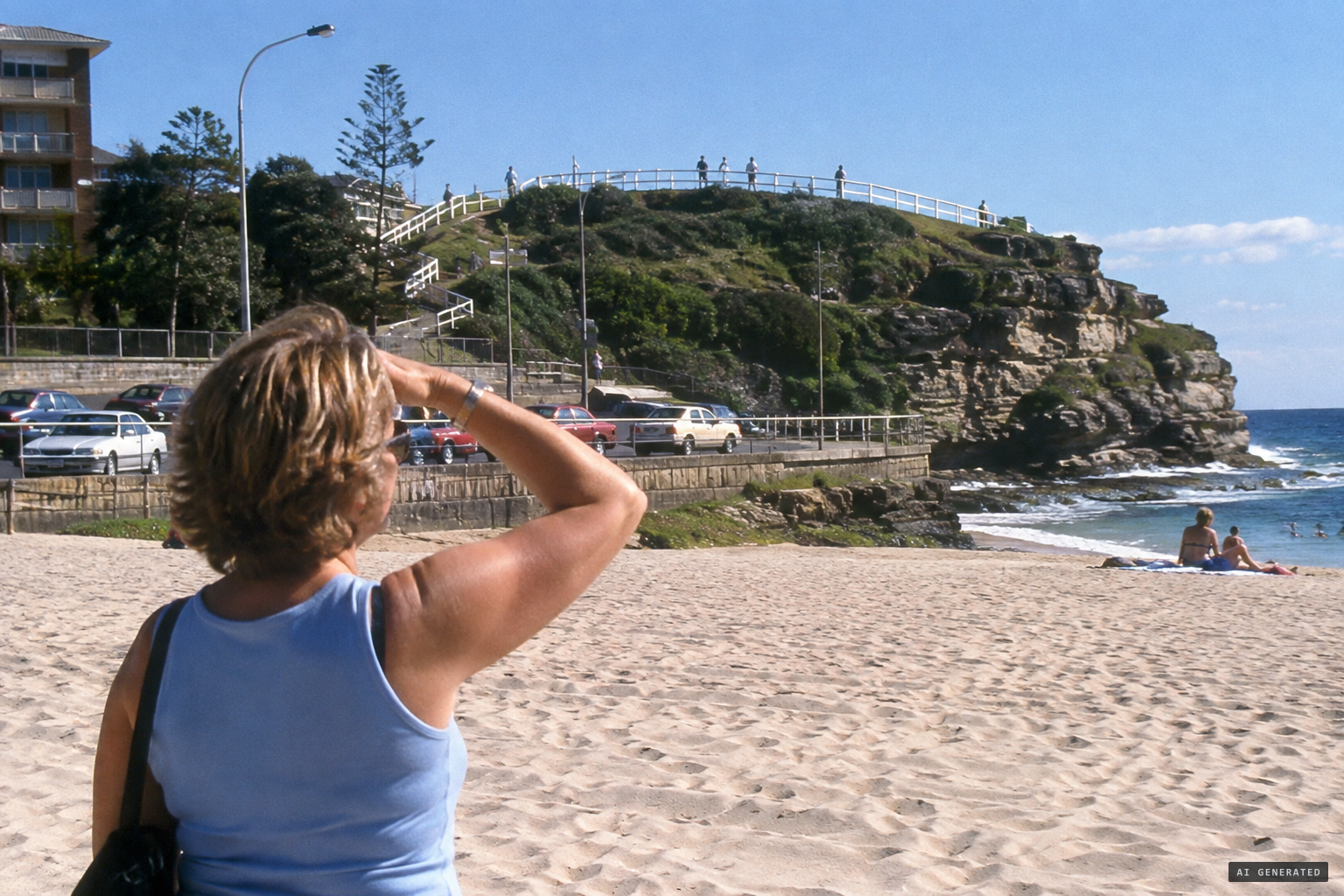 Christine Cherry first notices a figure in the fence