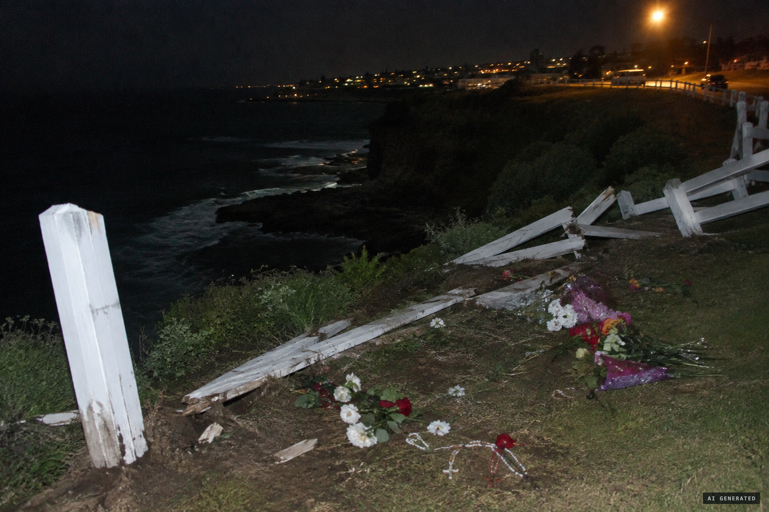 Vandals knock the fence down