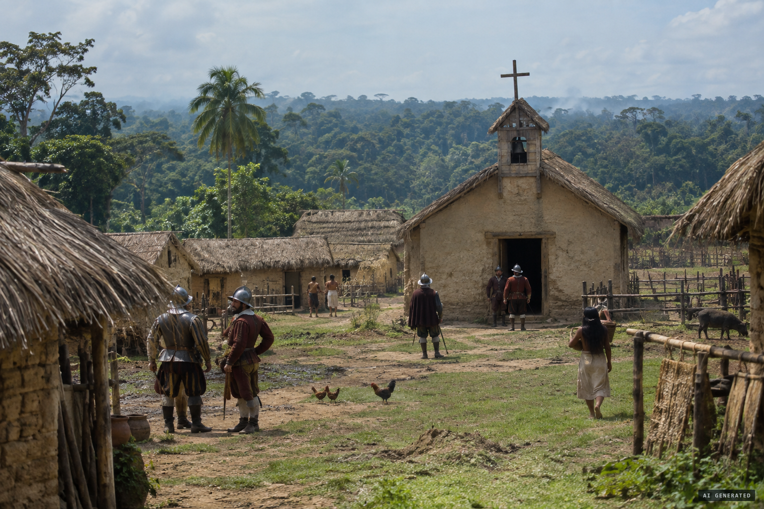 Guanare, founded in 1591 beside the forests where the Cospes lived.