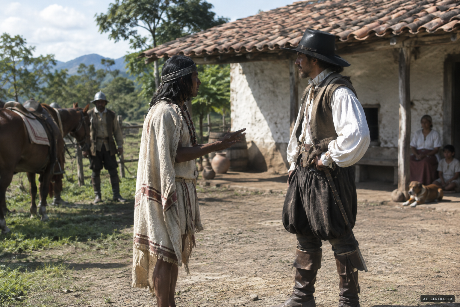 The chief tells Juan Sánchez about the Lady.