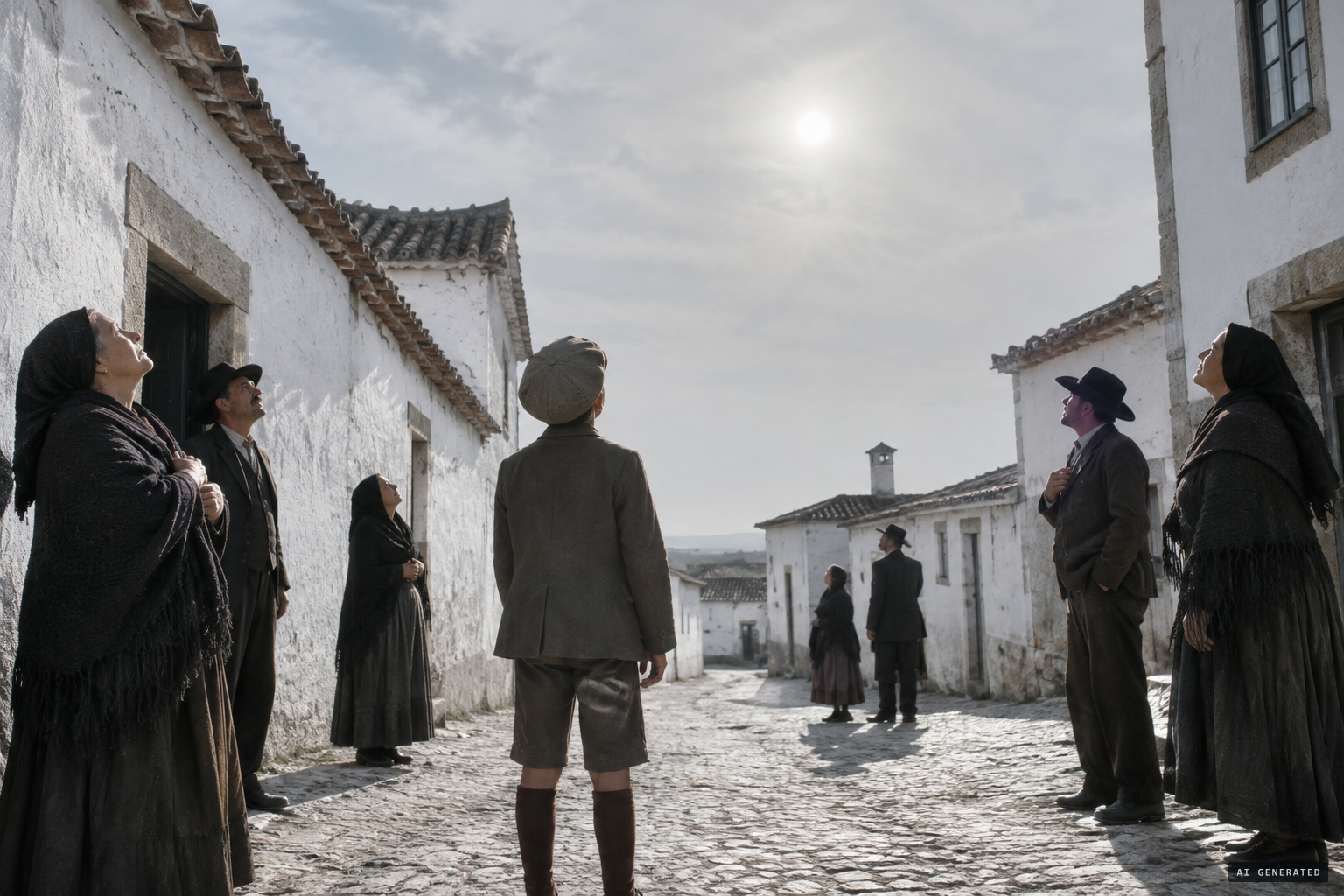 At Alburitel a schoolboy saw the sun like a revolving ball of snow