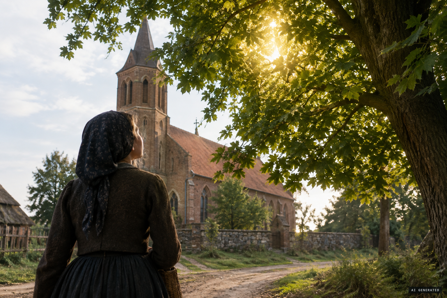 Walking home from her First Communion exam, Justyna sees a strange light in the maple