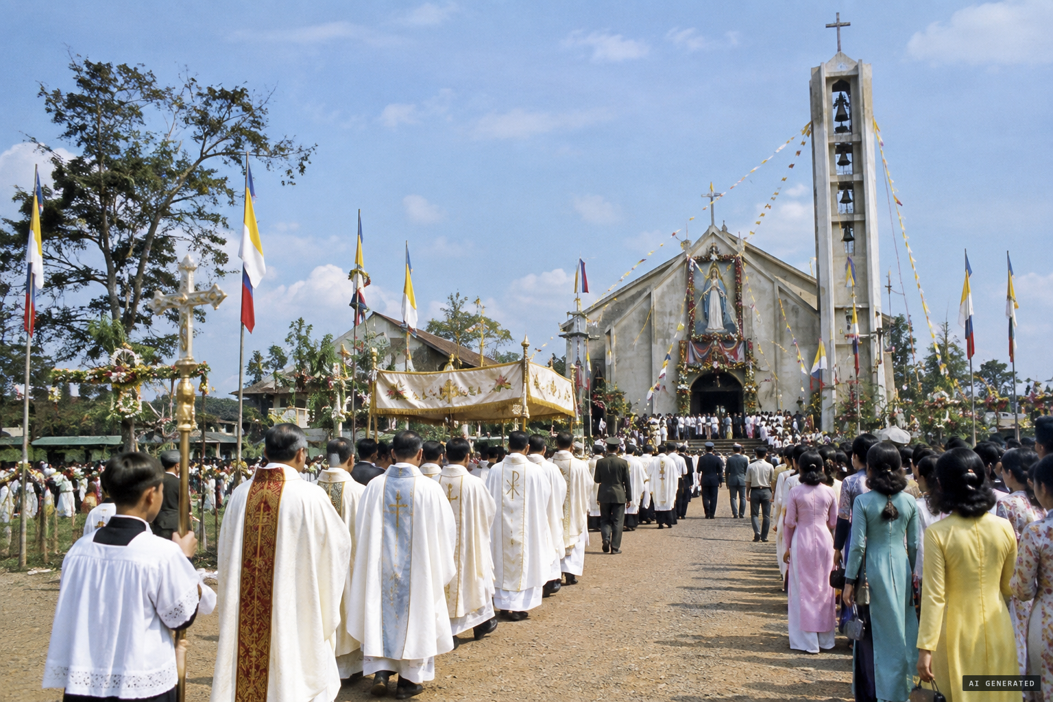 La Vang raised to a minor basilica in 1961