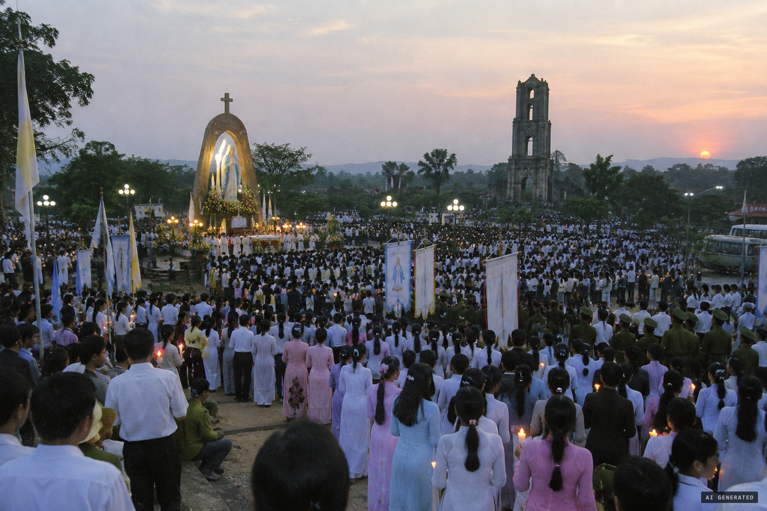 The 1998 bicentenary draws tens of thousands of pilgrims