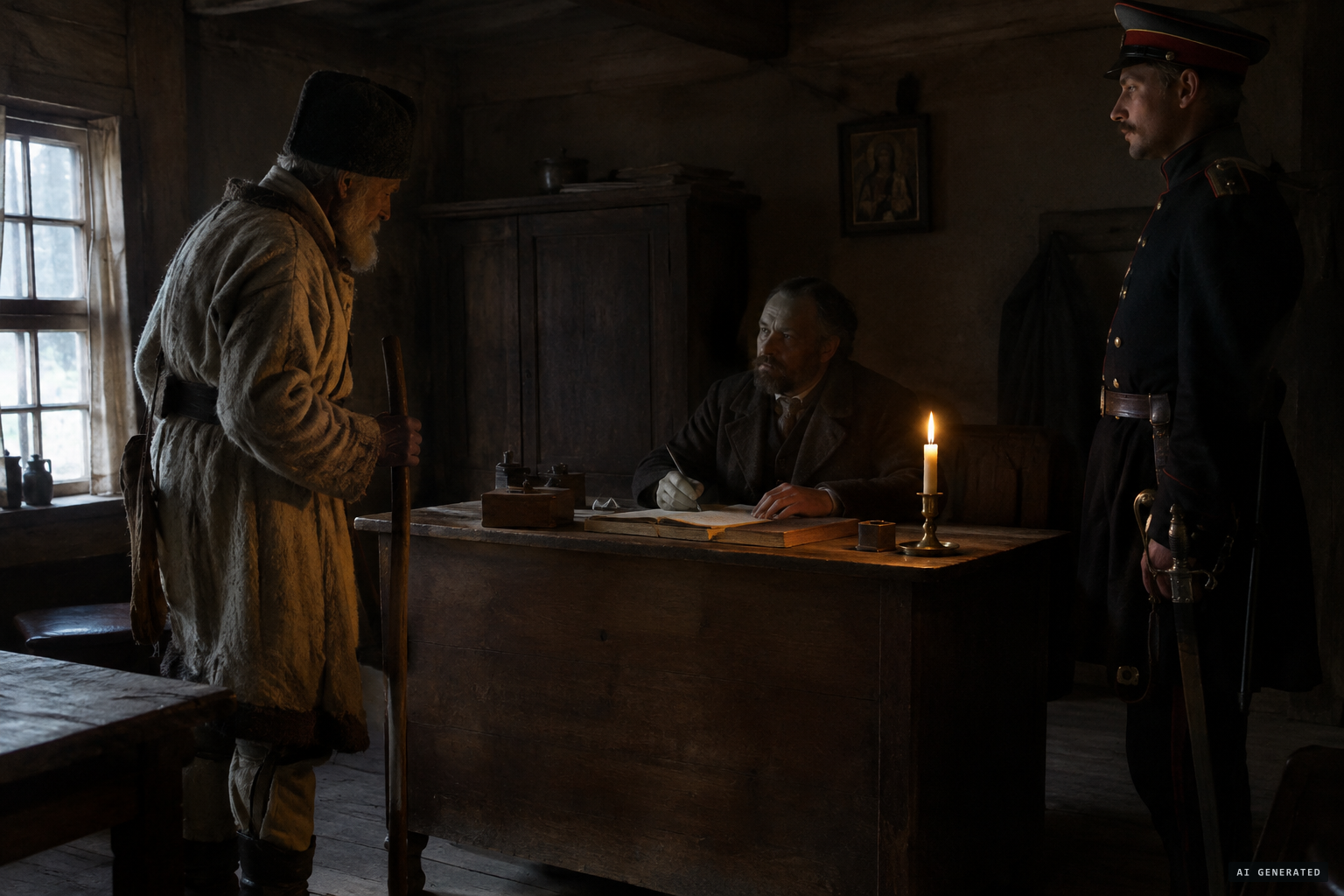 Sikatka questioned by the wójt of Gosławice