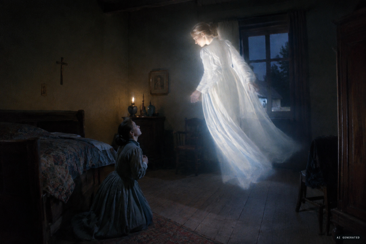 8 December 1876: she rises, circles the room and disappears for the last time