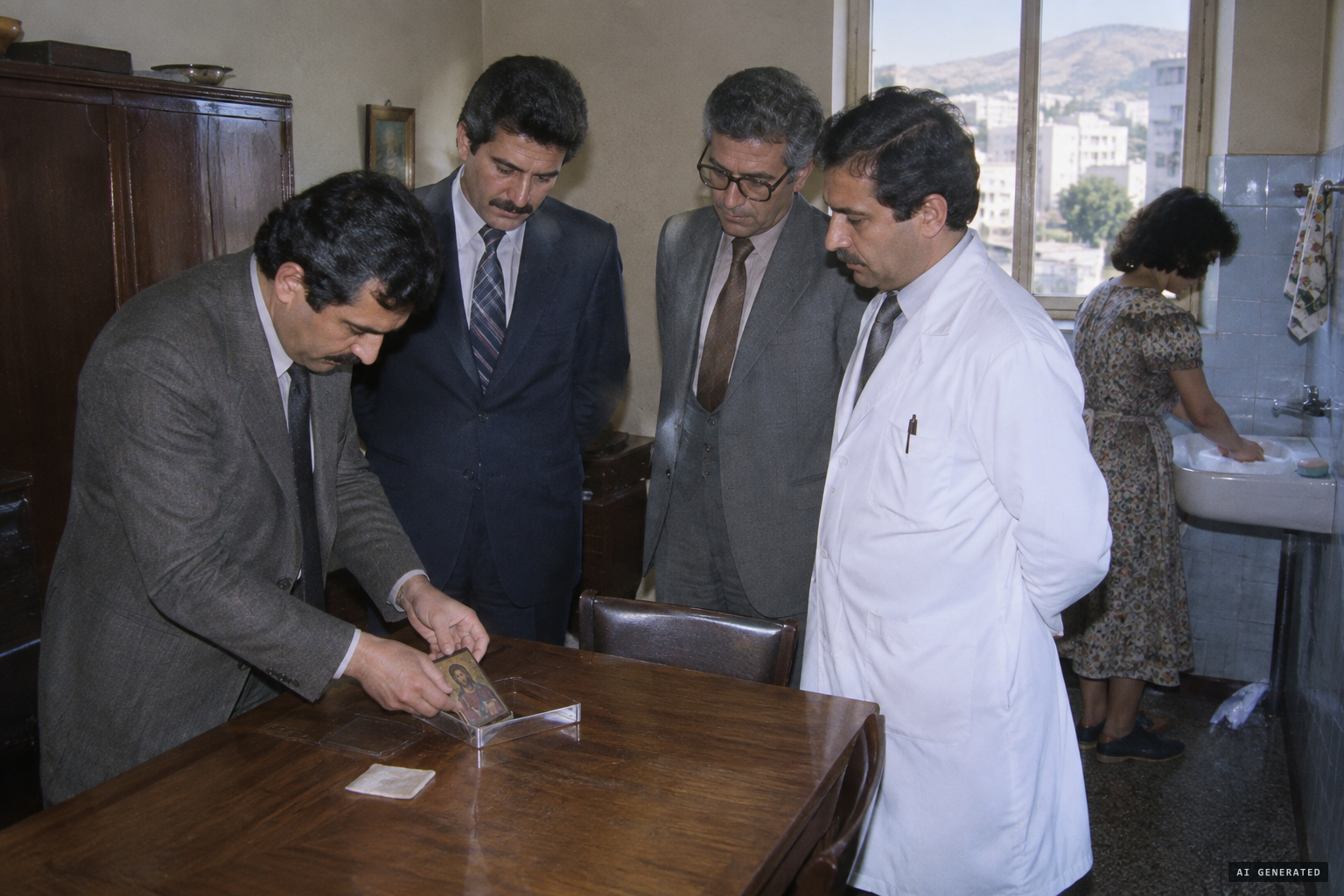 November 28, 1982: State Security officers remove the icon from its frame