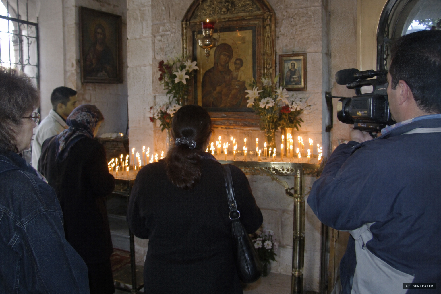 Easter 2005: the stigmata and visions are filmed for The Gates of Damascus