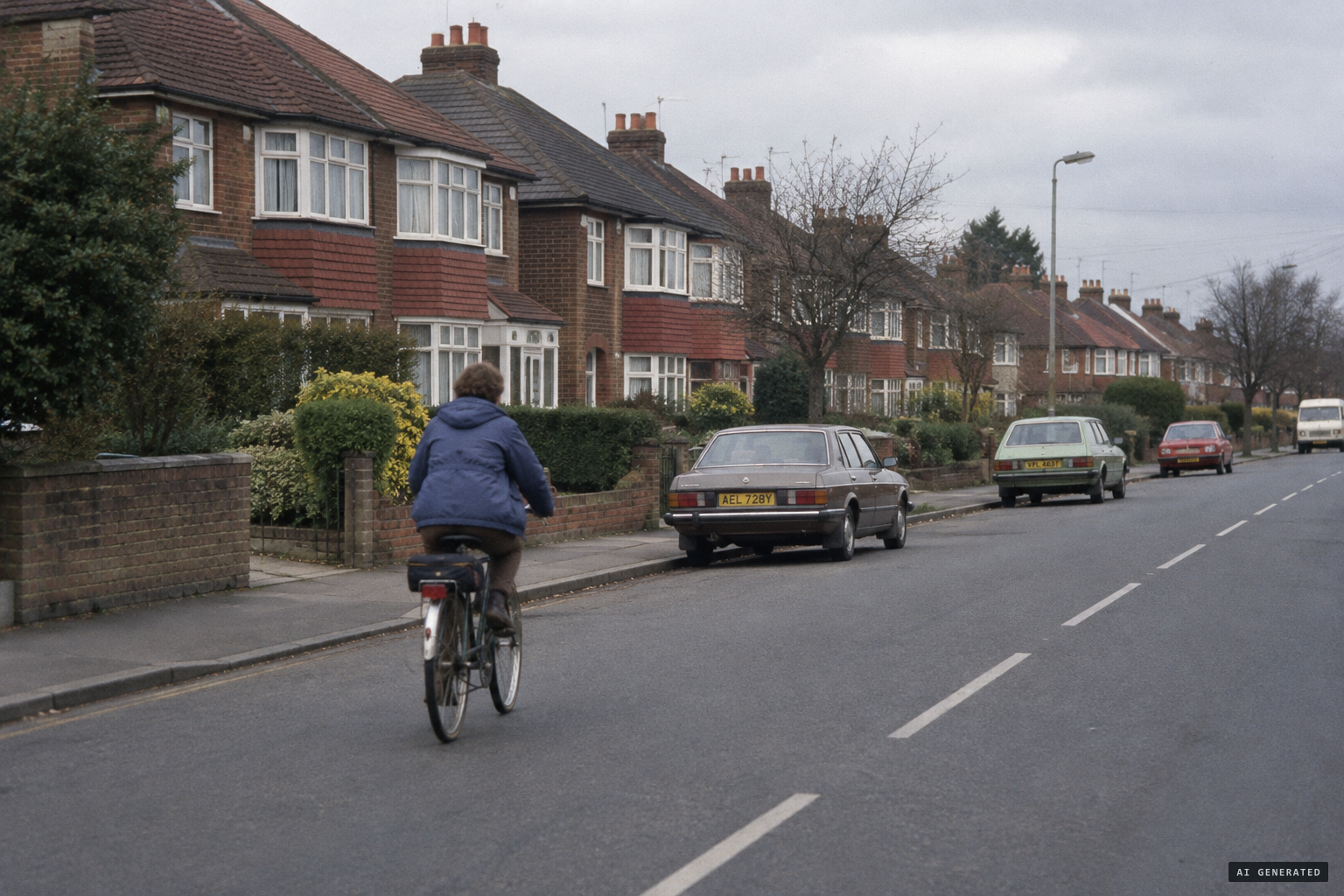 Cycling near her Surbiton home, where she said she began hearing messages