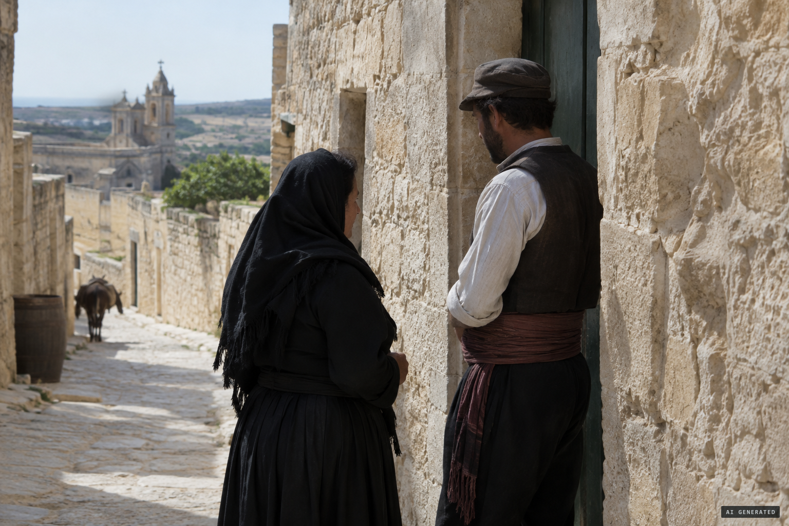 Karmni Grima tells her neighbour Franġisk Portelli