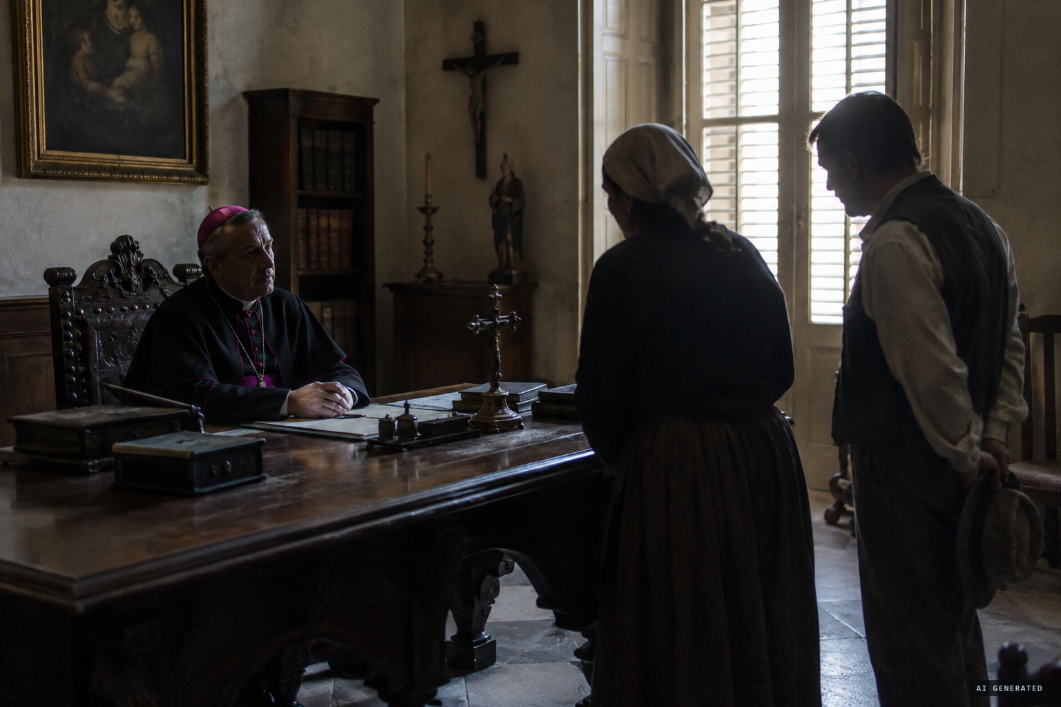 The Bishop of Gozo speaks to both witnesses
