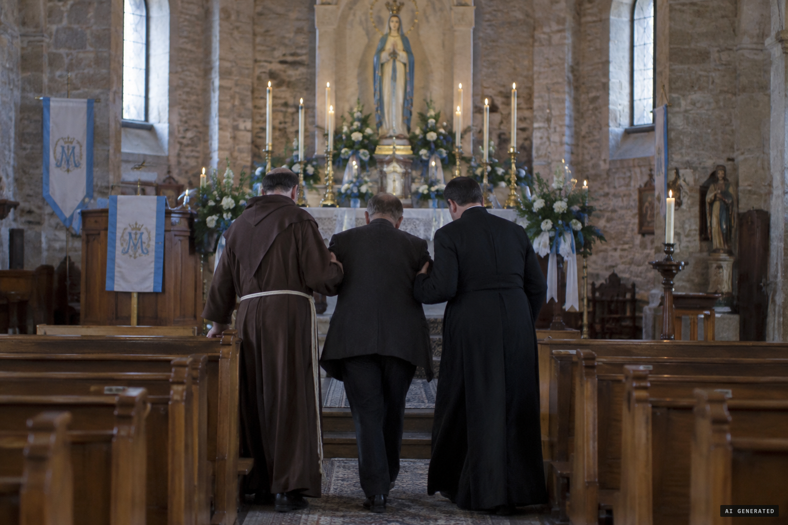 Désilets, Father Frédéric and Pierre Lacroix come to pray, 22 June 1888