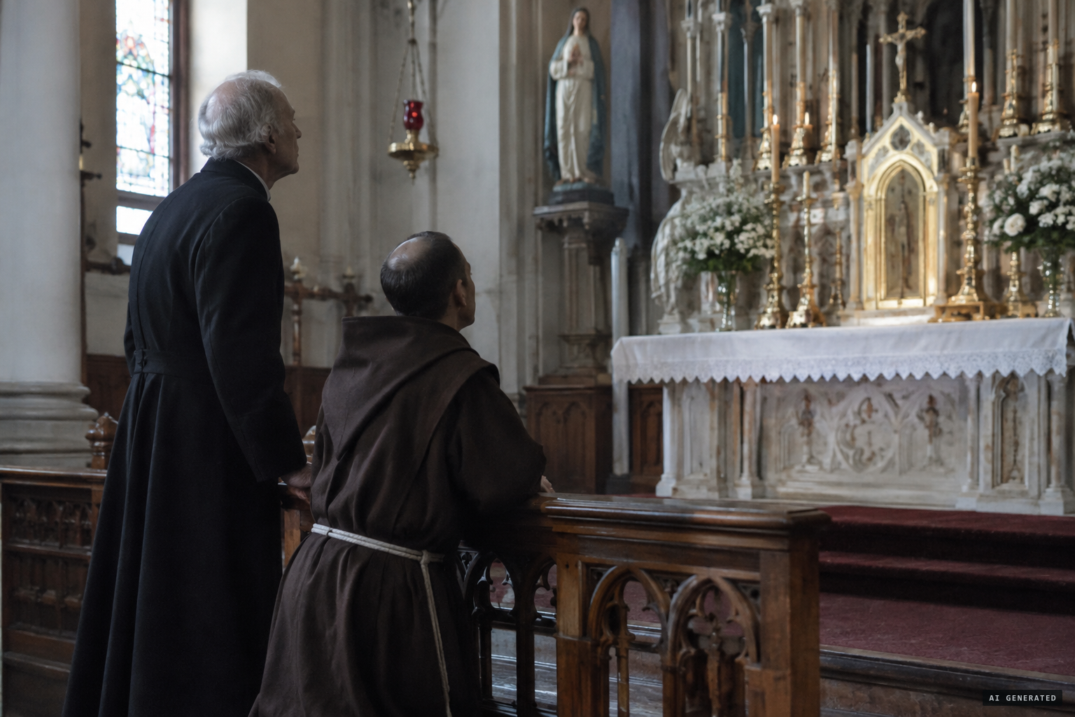 Désilets asks Father Frédéric if he sees the same thing
